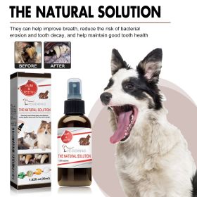 Pet tooth cleaning Spray, Remove bad breath; Eliminating bacteria; Teeth cleaning improves oral problems