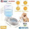 3.5L/1Gal Pet Water Dispenser Self-Dispensing Gravity Pets Water Feeder Automatic Pet Waterer for Dog