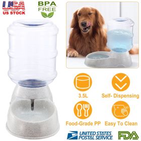 3.5L/1Gal Pet Water Dispenser Self-Dispensing Gravity Pets Water Feeder Automatic Pet Waterer for Dog