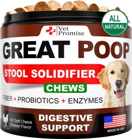 Great Poop Probiotics for Dogs Stool Softener Fiber for Dogs Supplement 6 Probiotics and Digestive Enzymes Healthy Gut Firm Stool & Diarrhea Relief 12