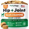 Hip Joint Supplement for Dogs Glucosamine MSM Chondroitin Natural Mobility Support Vet Recommended USA Made