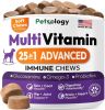 Dog Multivitamin Supplement Hip Joint Immune Skin Coat Heart Digestion Daily Wellness for All Breeds Vet Developed Made in USA