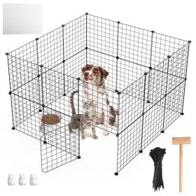 Small Animal Playpen with Door Dog Metal Playpen Small Medium Puppy Kennel