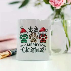 [Funny Dog Paw Print Mug] 11oz Ceramic 3D Dog Paw Print Coffee Mug - Funny Inspirational Gift for All Seasons - Ideal