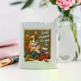 Corgi Cup Coffee Dog Mug Tea Ceramic Gift Lover 11 Oz Funny Life Water Puppy Pet