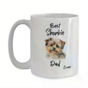 Shorkie mug, dog dad, yorkie, shih tzu, shorkie dad, love dogs, coffee cup, birthday, anniversary, fathers day, gift, dog