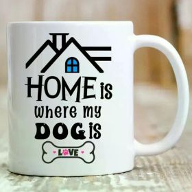 1pc, Dog Owner Coffee Mug Gift Idea for Dog Mom Dog Dad and Puppy Lovers, Gifts for Dog Lovers, fun Easter/