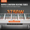 VEVOR 5-Pan Commercial Food Warmer, 5 x 20.6QT Electric Steam Table, 3750W Professional Buffet Catering Food Warmer with 4 Wheels (2 Lockable)