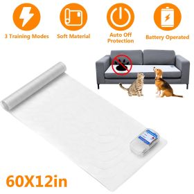 Electronic Pet Training Mat Indoor Safe Shock Training Pad for Dogs Pet Barrier 60x12in with 3 Training Modes