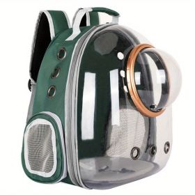 Pet Carrier Backpack, Space Capsule Bubble Backpack Carrier, Waterproof Pet Backpack Outdoor Use (Color: Green)