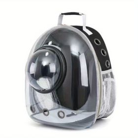 Pet Carrier Backpack, Space Capsule Bubble Backpack Carrier, Waterproof Pet Backpack Outdoor Use (Color: Black)