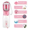 3 in1 Dog Outdoor Water Bottle, Portable Water Dispenser with Food Container, Poop Bag, Carbon Filter, Leak Proof